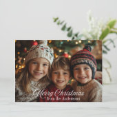 メリークラシッククリスマスの脚本家族の写真 シーズンカード (スタンド正面)