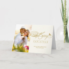 メリークラシッククリスマス台本の書道写真 シーズンカード