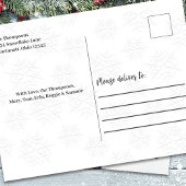 メリークラシッククリスマス書道銀文字 シーズンポストカード