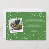 メリークラシックスクリスマスシンプル脚光モダン写真 シーズンカード (裏面)