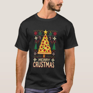 メリークラストマスパーティ ピザセーター 面白い ホリデー フード Lo Tシャツ
