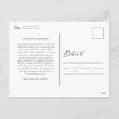 メリークリスエレガントマス台本クラシック1枚 シーズンポストカード (裏面)