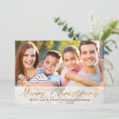 メリークリスカスタムマス写真両面金ゴールド台本 シーズンカード (スタンド正面)