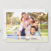 メリークリスカスタムマス写真両面金ゴールド台本 シーズンカード (裏面)