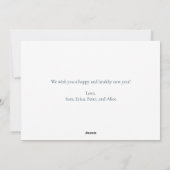 メリークリスシンプルマモダンスホリデーフォトカード シーズンカード (裏面)