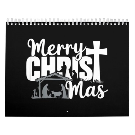 メリークリストマス キリスト教 クリスマス イエス 家族 カレンダー (カバー)