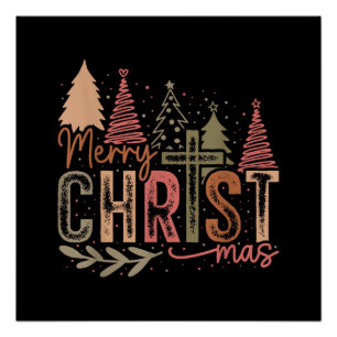 メリークリストマス クリスマス キリスト教の信仰 イエス・キリスト ポスター