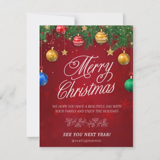 メリークリストマ シーズンカード (正面)