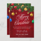 メリークリストマ シーズンカード (正面/裏面)