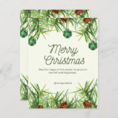 メリークリストマ シーズンカード (正面/裏面)