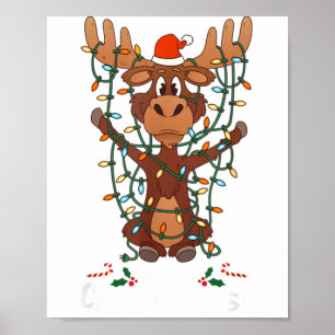 メリークリストムース クリスマスモーゼ クリスマスツリーライト ポスター