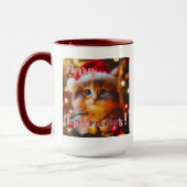 メリークリスマオウ! 猫 マグカップ (左)