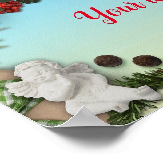 メリークリスマスあなたのテキストポスター ポスター (角)