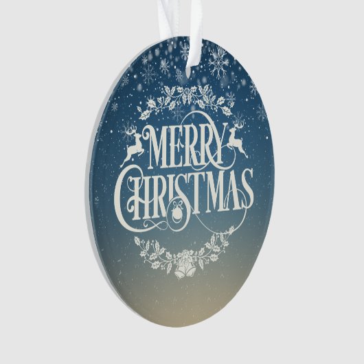 メリークリスマスあなたの家族の定義の休日 オーナメント (正面)