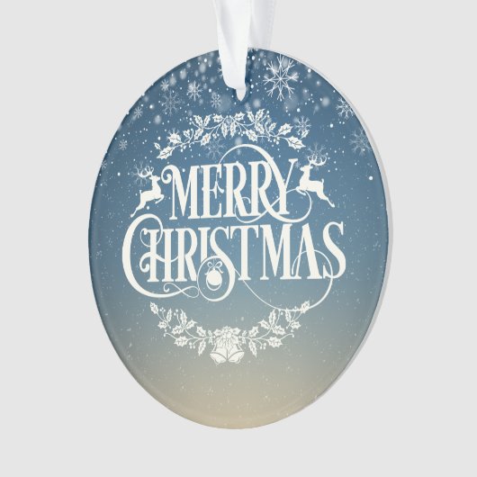 メリークリスマスあなたの家族の定義の休日 オーナメント (正面)