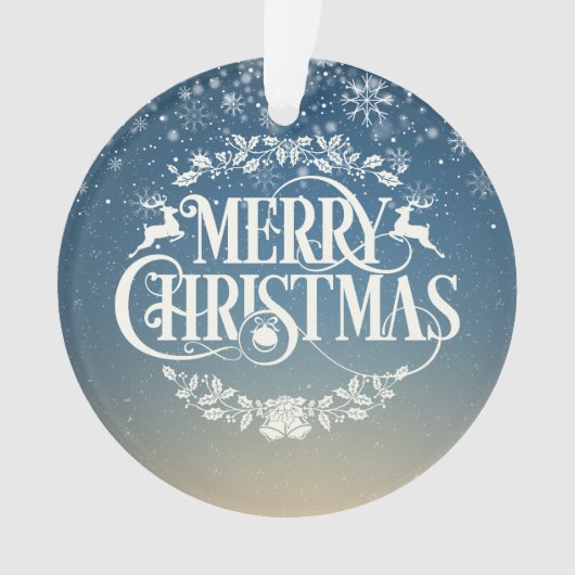 メリークリスマスあなたの家族の定義の休日 オーナメント (正面)