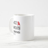 メリークリスマスいけないい私の兄はそれをやったXma コーヒーマグカップ (正面左)