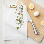 メリークリスマスうさぎ年でバニーをからかう キッチンタオル (四つ折り)