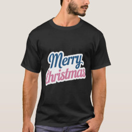 メリークリスマスうれしそうなTシャツ男性へ Tシャツ
