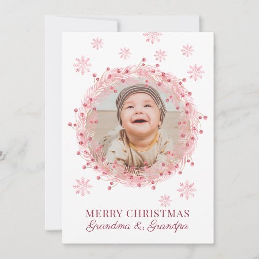 メリークリスマスおばあちゃんのベビー写真 (正面)