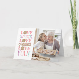 メリークリスマスおばあちゃんの写真カード カード