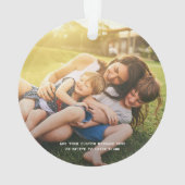 メリークリスマスおばあちゃんグランパくるみ割り写真 オーナメント (裏面)