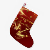 メリークリスマスおばあちゃんストッキング スモールクリスマスストッキング (正面 (吊り時))