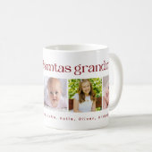 メリークリスマスおばあちゃん写真コラージホリデー コーヒーマグカップ (正面右)