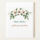 メリークリスマスおばあちゃん写真ホリデーギフト プランナー手帳 (裏面)