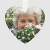 メリークリスマスおばあちゃん格言ガールホリデーフォト オーナメント (裏面)