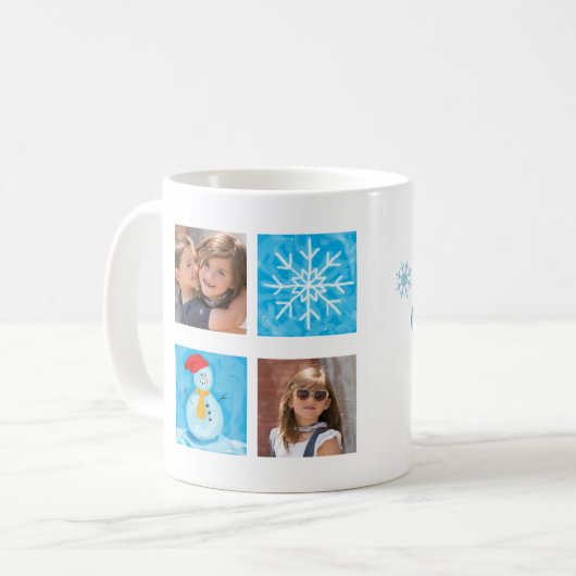 メリークリスマスおばあちゃん2フォトカスタムマグ コーヒーマグカップ (正面左)