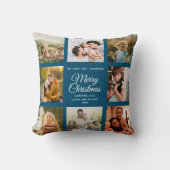 メリークリスマスおばあちゃんInstagramフォトコラージュ クッション (正面)