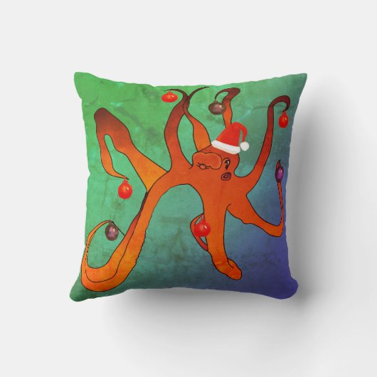 メリークリスマスおめでとうたこ クッション (裏面)