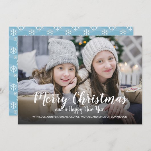 メリークリスマスおめでとう シーズンカード (正面/裏面)