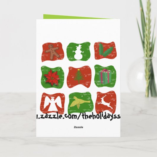 メリークリスマスおもしろいな猫の挨拶状 シーズンカード (裏面)