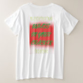メリークリスマスおもしろいのジョーク3色 プラスサイズTシャツ (デザイン裏面)