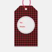 メリークリスマスおもしろいはっきりした雪だるま素朴国 ギフトタグ (裏面)