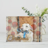 メリークリスマスおもしろいオーナメントホリデーカード シーズンカード (スタンド正面)