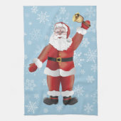 メリークリスマスおもしろいサンタクロース漫画 キッチンタオル (縦)
