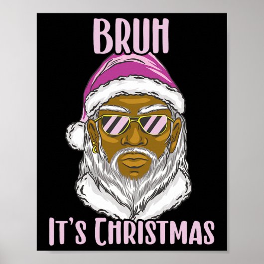 メリークリスマスおもしろいサンタミームfor兄弟 ポスター (正面)