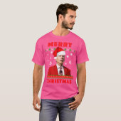 メリークリスマスおもしろいジョーバイデン氏 Tシャツ (正面フル)