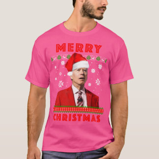 メリークリスマスおもしろいジョーバイデン氏 Tシャツ