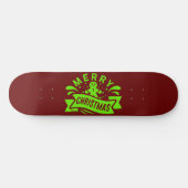 メリークリスマスおもしろいジンジャーブレッドマン スケートボード (横)
