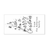 メリークリスマスおもしろいスクリプト休日ギフトラベル ラバースタンプ (インプリント)