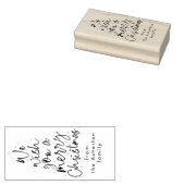 メリークリスマスおもしろいスクリプト休日ギフトラベル ラバースタンプ (押印)