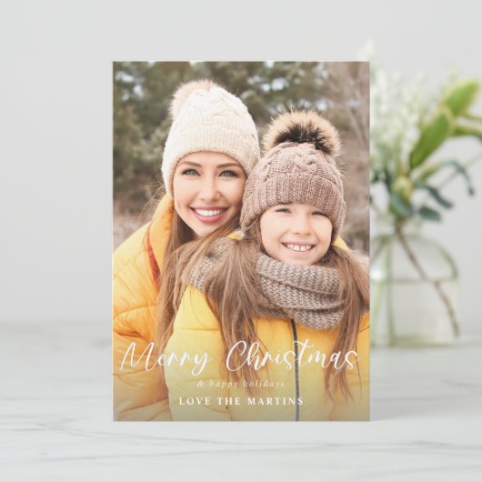 メリークリスマスおもしろいスクリプト写真垂直 (スタンド正面)