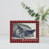 メリークリスマスおもしろいタイポグラフィ|写真 シーズンポストカード (スタンド正面)