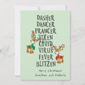 メリークリスマスおもしろいトナカイの名前2021 シーズンカード (正面)