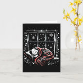 メリークリスマスおもしろいママのプレゼントChri カード (黄色い花)