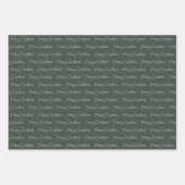 メリークリスマスおもしろい型フェスティバル休日 ラッピングペーパーシート (正面3)